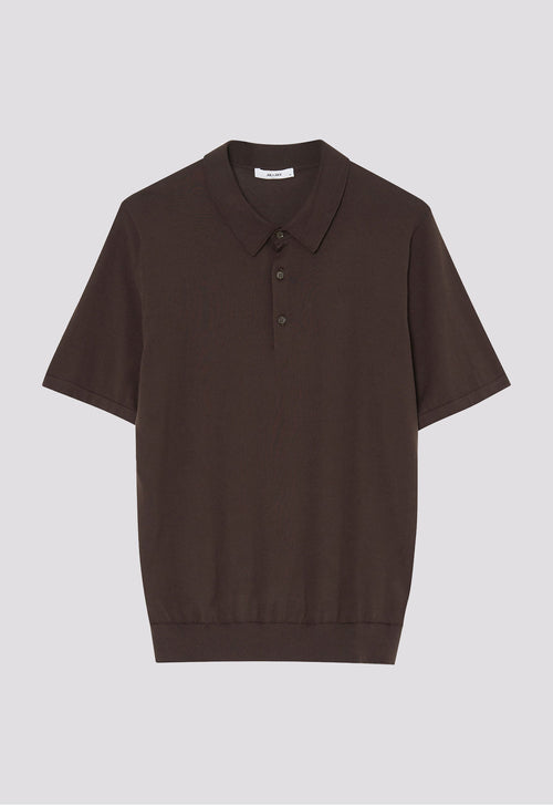 Jac+Jack Pointier Cotton Polo - Dirt Brown